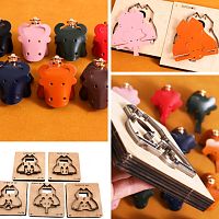 Штанцформы (вырубные штампы) для брелка Бычок  - купить для кожевенного хобби