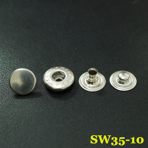 Кнопки пробивные 10 мм YKK латунь фото 4