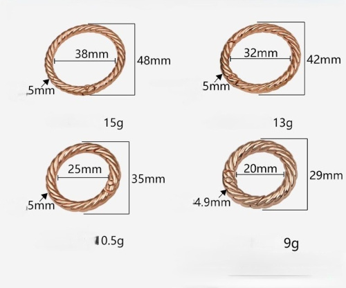 Кольцо-карабин разъемное 20-38 мм Веревка фото 5