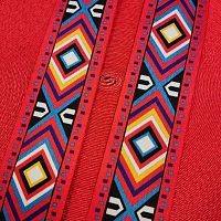 Лента ременная стропа 50 мм Ацтекские ромбы  - купить для кожевенного хобби