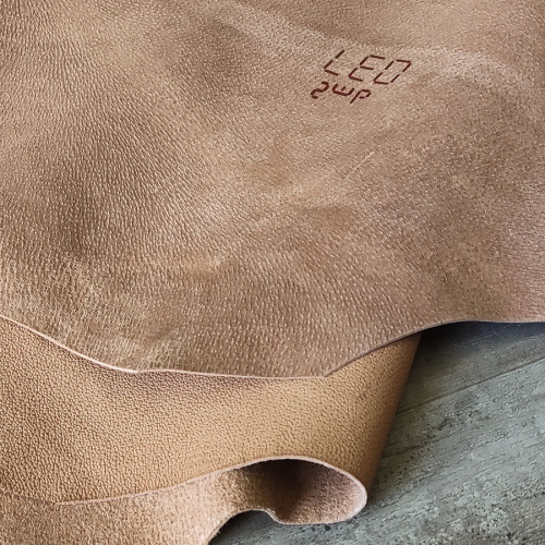 Кожа подкладочная (спилок свиной) 1,0 мм Жареный миндаль фото 3