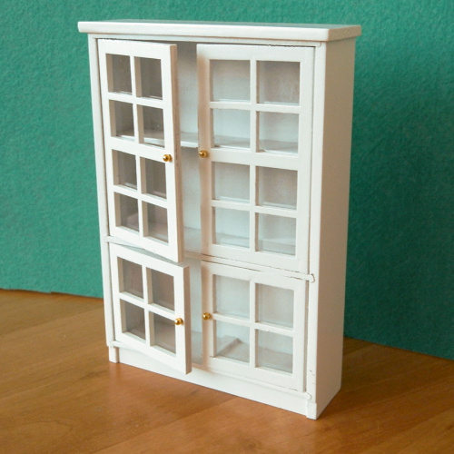 Шкаф для кукол посудный большой Белый/Серый фото 5 Шкаф для кукол посудный большой Белый/Серый фото 5