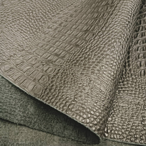 Кожа Кайман 1,2-1,4 мм Чёрный фото 2