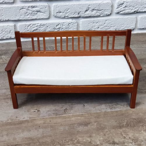 Диван для кукол без подушек Миниатюра 1:12  D JY-0118 - фото товара фото 2