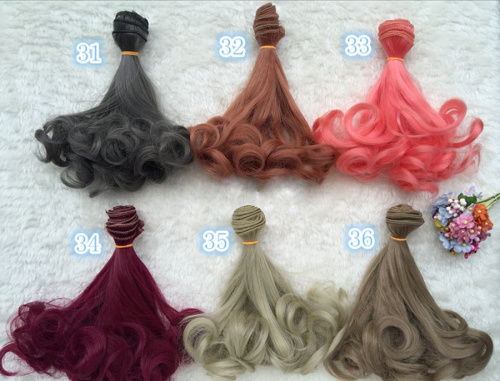 Трессы для кукол 15 см Кудри фото 9