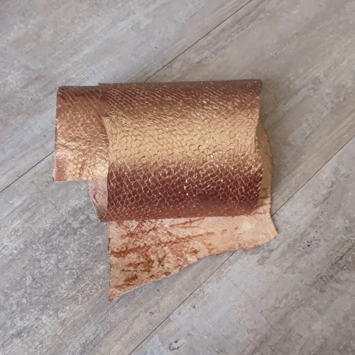 Кожа рыбы Лосось Перламутр фото 16