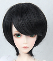 Парик для кукол каре FBE054C цвет 1# размер С  - купить для кожевенного хобби