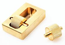 Машинка для окрашивания уреза кожи металл  - купить для кожевенного хобби