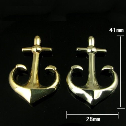 Якорь декоративный латунный фото 5