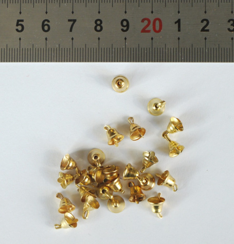 Колокольчики мини золотые 10 шт. | Галерея фото | Pava.pro Колокольчики мини золотые 10 шт. - фото товара