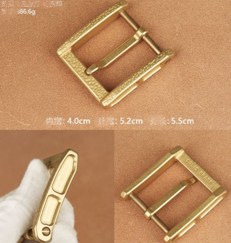 Пряжка 40 мм латунная L-102 фото 4