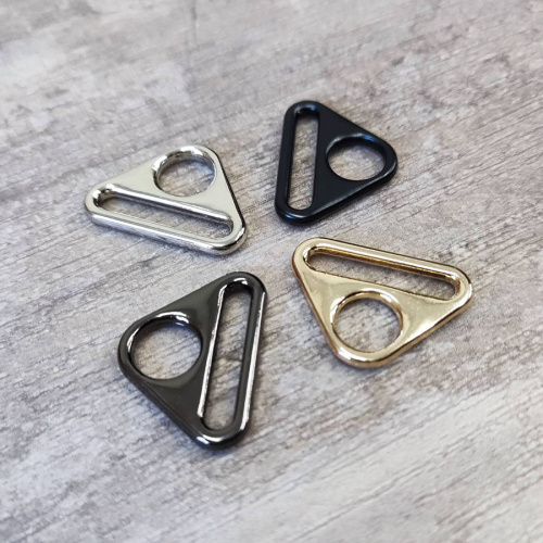 Рамка 20 мм треугольник с кольцом, металл фото 3