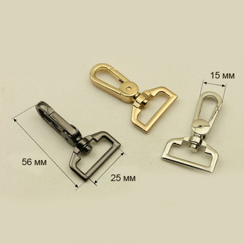 Карабин металлический 25 - 38 мм арт. 5200 фото 5