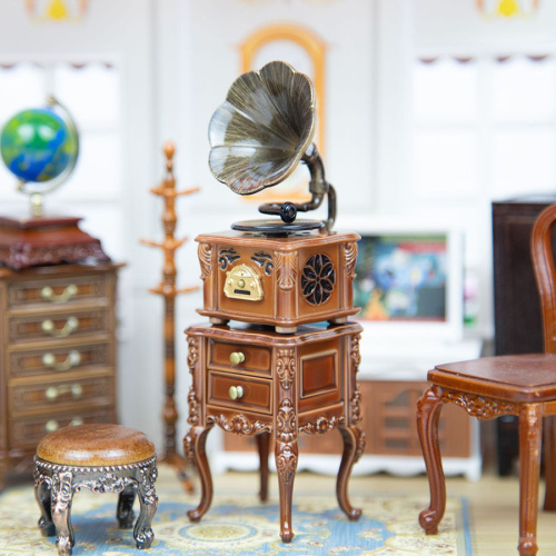 Фонограф со звуком для кукольного домика Миниатюра 1:12  AN K-33 - фото товара фото 2