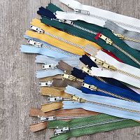 Молния металлическая №3 20см зубья под серебро YKK Япония