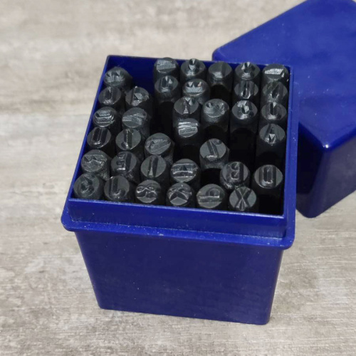 Штампы для тиснения по коже Латинский алфавит и цифры  фото 8