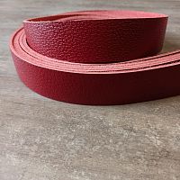 Заготовка для ремня раст. дуб. 39 мм, толщ. 3,2 мм красный Италия  - купить для кожевенного хобби