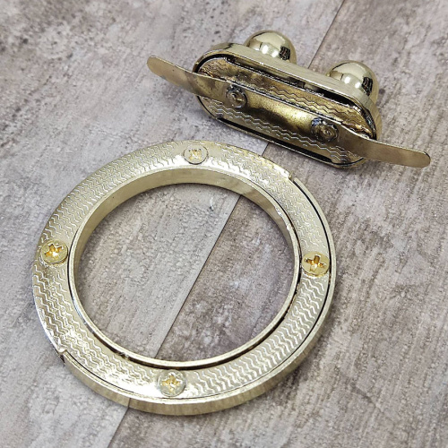 Застежка декоративная для сумки Кольцо | Галерея фото | Pava.pro фото 2 Застежка декоративная для сумки Кольцо ZS 002 - фото товара фото 2