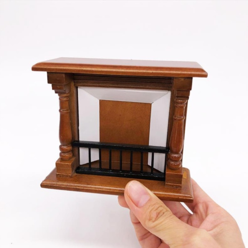 Камин для кукол с решеткой Орех / Махагон Камин для кукол с решеткой Орех / Махагон