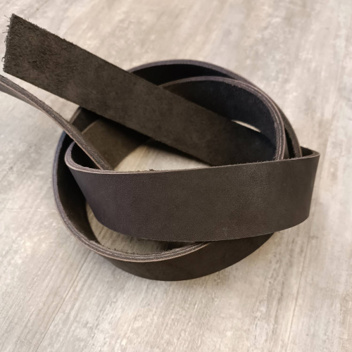 Заготовка для ремня хром. дубл. 39 мм толщ. 3,6 мм Тёмно Коричневый   ZR RU-Braun - фото товара