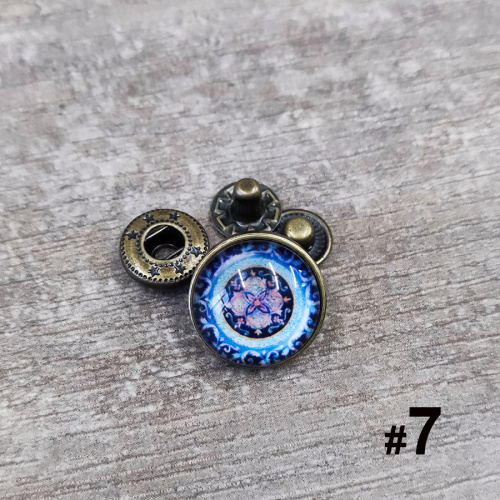 Кнопки пробивные фигурные 18-26 мм Узоры Ассорти фото 4