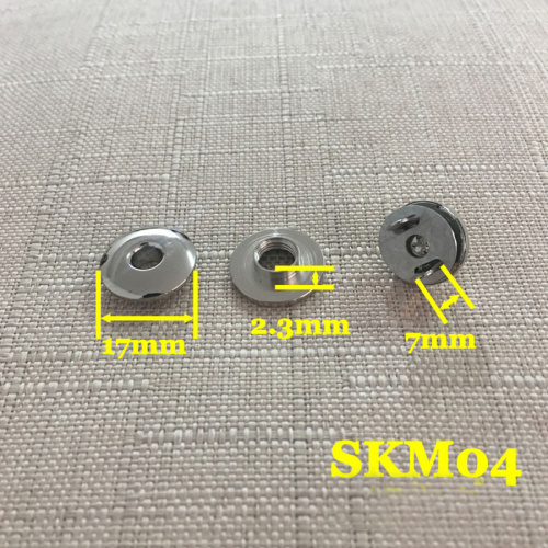 Застежка магнитная зажимная 17 мм Латунь SKM04 фото 3