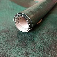 Кожа вороток 1,8-2,0 мм комб. дубл. Гранж Изумруд Белоруссия