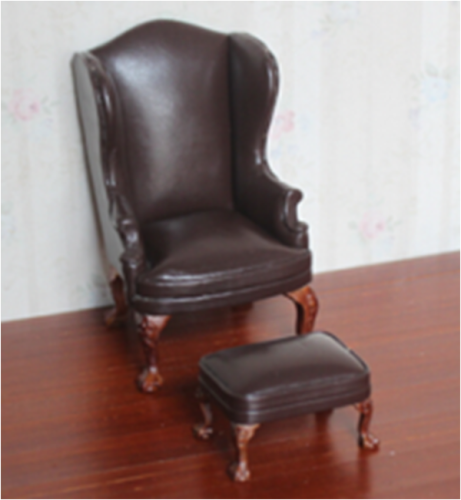 Кресло для кукол с пуфом Коричневое | Галерея фото | Pava.pro Кресло для кукол с пуфом Коричневое - фото товара