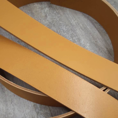 Заготовка для ремня раст. дубл. 39 мм толщ. 2,9 мм Светло-оранжевый Италия  ZR_RD889 - фото товара фото 2