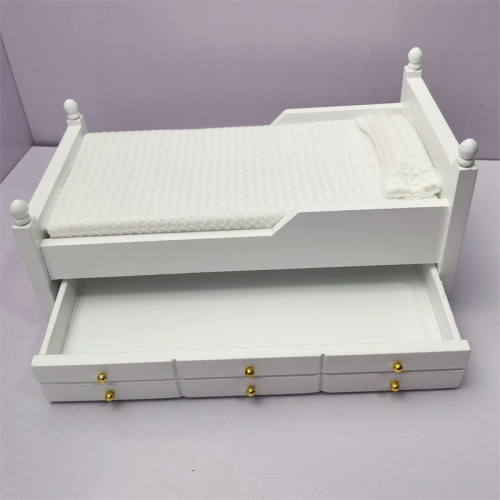 Кровать для кукол Белая с выдвижным ящиком | Галерея фото | Pava.pro Кровать для кукол Белая с выдвижным ящиком - фото товара