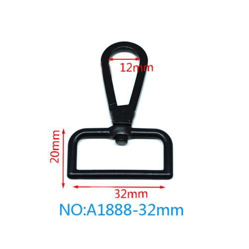 Карабин металлический 32 мм черный арт. А1888  KM-arm1888 - фото товара фото 4