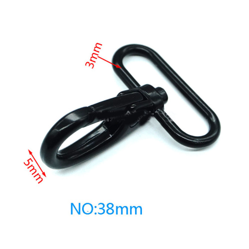 Карабин металлический 38 мм черный A38  KM-arm A38 - фото товара фото 5