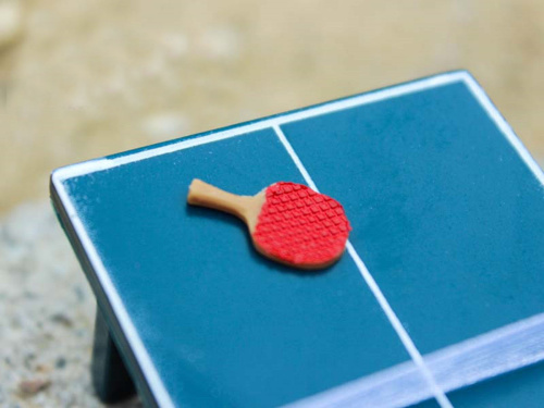 Стол для настольного тенниса для куклы Миниатюра 1:12  D JI122 - фото товара фото 2