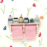 Полка для кукольной ванной комнаты Большая  - купить для кожевенного хобби