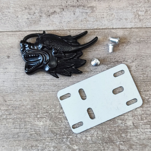 Кончо для кожаных изделий Голова дракона фото 4