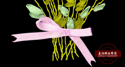 Набор для вышивки лентами Скромный букет  VL М-30 - фото товара фото 3