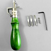 Канавкорез (торцбил) многофункциональный 5 в 1  - купить для кожевенного хобби