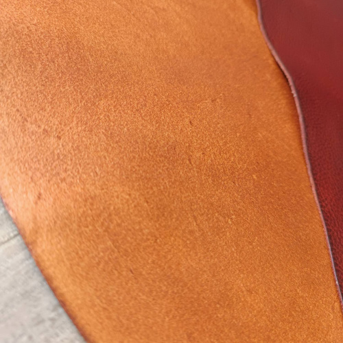 Кожа Пола 1,3 мм растит. дубл. Гранат Azzurro Италия фото 3