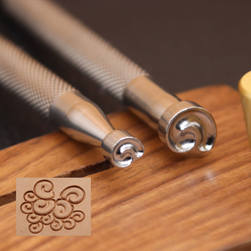 Штамп для тиснения по коже Завитки нерж. сталь Штамп для тиснения по коже Завитки нерж. сталь