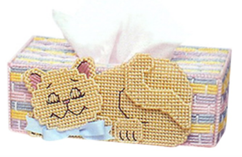 Набор для объемной вышивки Салфетница с котиком   - фото товара