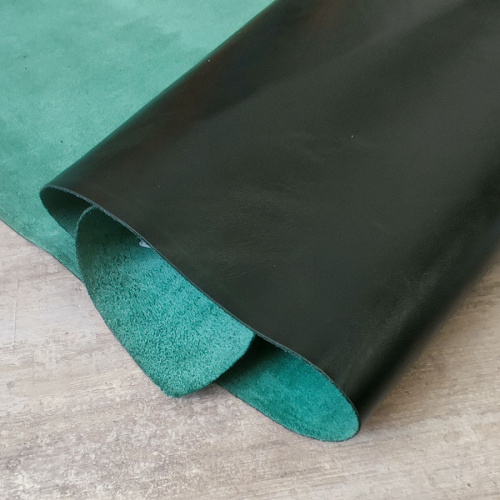 Кожа Пулл-Ап 1,2-1,4 мм Черно-зеленый фото 3