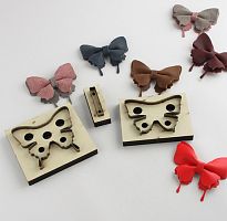 Штанцформы (вырубные штампы) для декора Бантик  - купить для кожевенного хобби