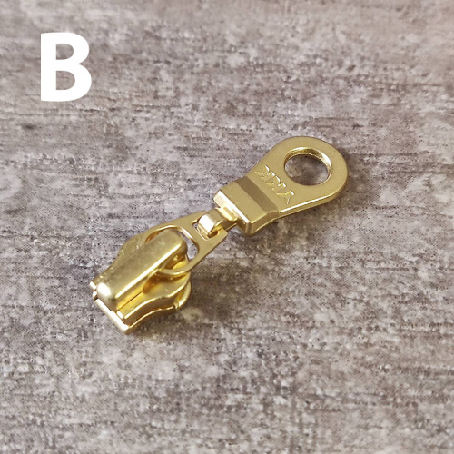 Бегунок с пуллером для молнии №3 YKK, цвет золото фото 8