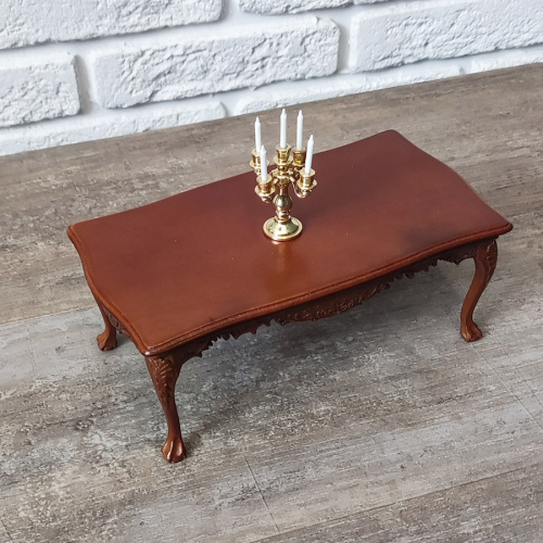 Миниатюра для кукол Столик прямоугольный с резьбой | Галерея фото | Pava.pro Миниатюра для кукол Столик прямоугольный с резьбой - фото товара