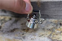 Чайник металлический для кукольной кухни Миниатюра 1:12  - купить для кожевенного хобби