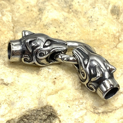 Концевик 4, 5 мм с кольцом Животные Сталь  фото 2