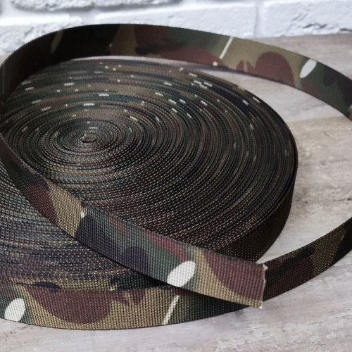 Лента ременная стропа 25 мм Милитари п/э | Галерея фото | Pava.pro Лента ременная стропа 25 мм Милитари п/э LRP-174 - фото товара