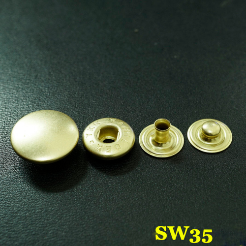 Кнопки пробивные 15 мм YKK латунь фото 5