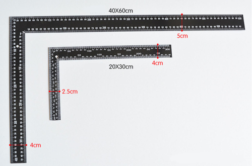 Линейка угольник металлическая 40*60 см  AC XN-017 - фото товара фото 2