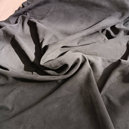 Замша натуральная 0,3-0,5 мм Черный Турция фото 6